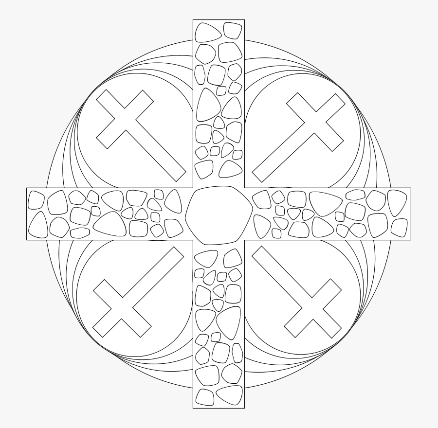 Free Passiontidemandala - Mandala Religious, Transparent Clipart