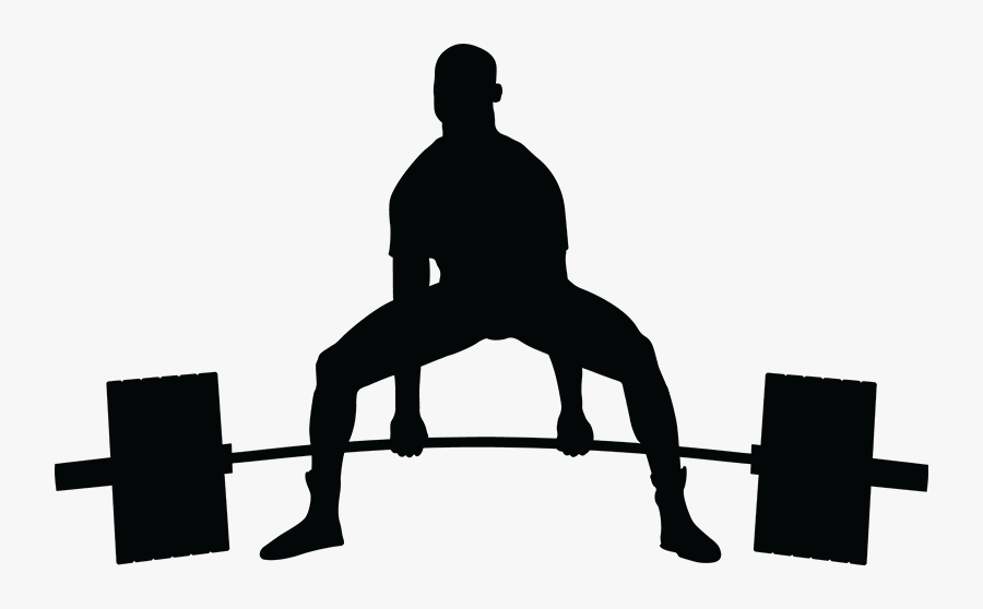 Deadlift Silhouette Png, Transparent Clipart