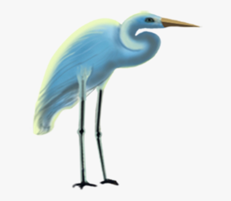 Cartoon Crane Bird - Water Bird, Transparent Clipart