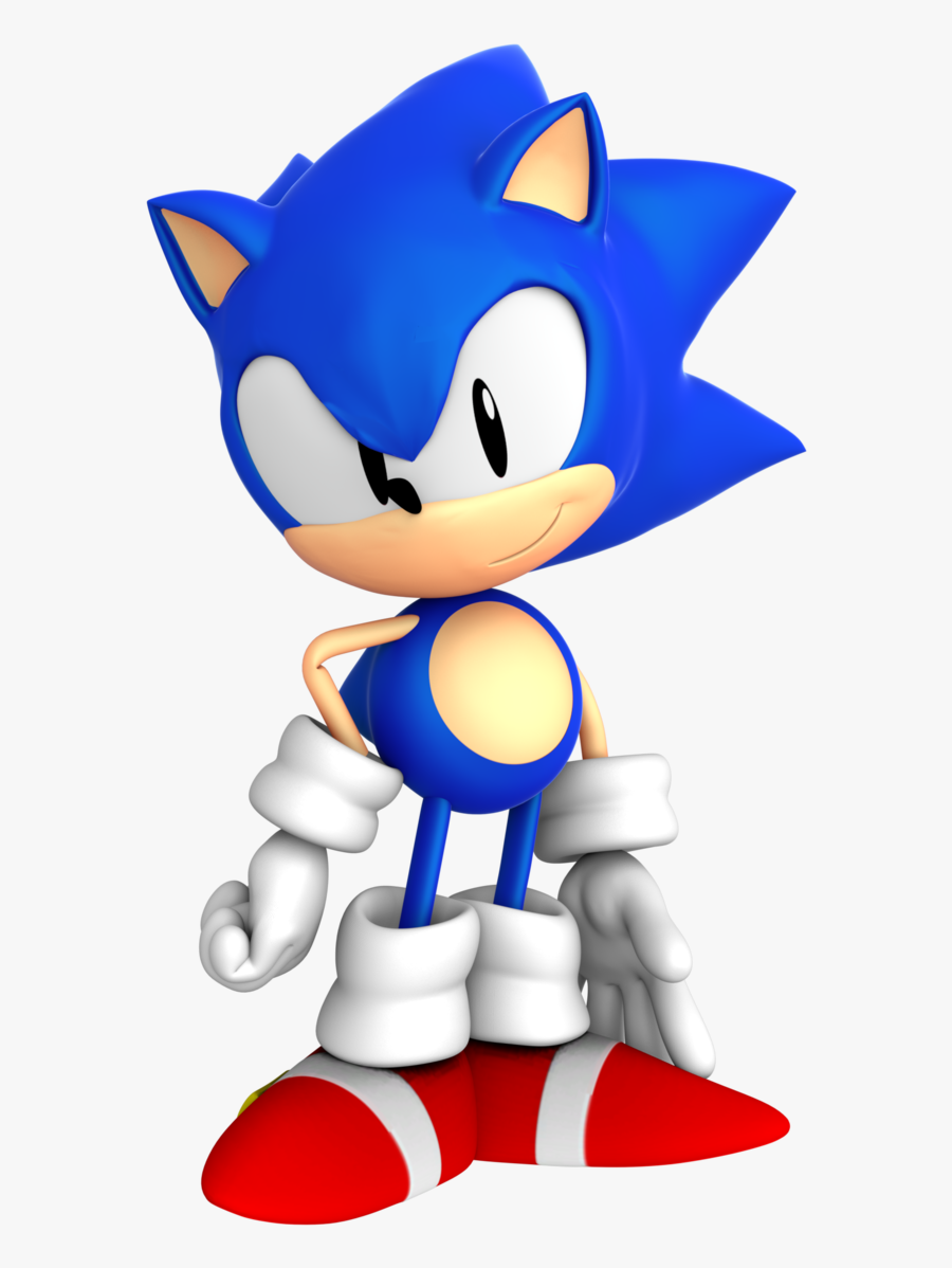 Sonic Mega Drive Pose By Blueparadoxyt - Sonic Mega Drive, Transparent Clipart
