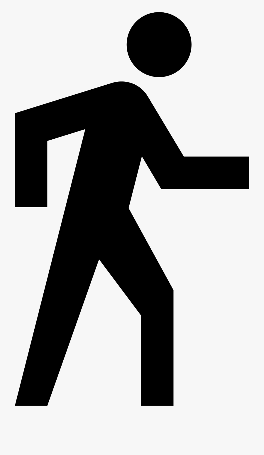 To School Png Black - Google Maps Walking Icon, Transparent Clipart