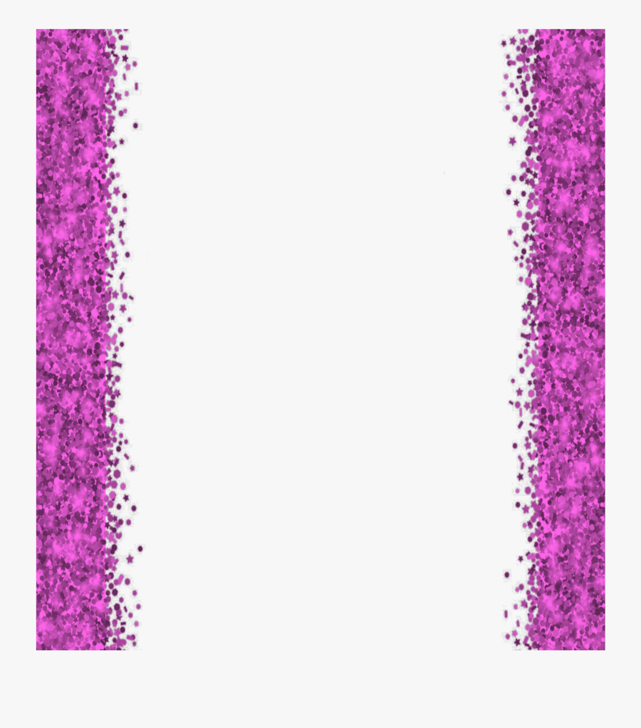 Transparent Glitter Border Png - Glitter Purple Border, Transparent Clipart