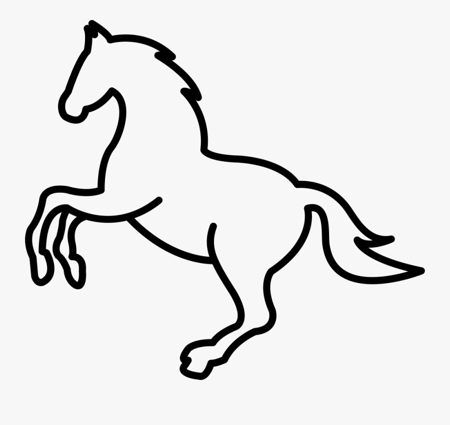 Jumping Tennessee Walking Horse Arabian Horse Equestrian - Jumping Horse Outline, Transparent Clipart