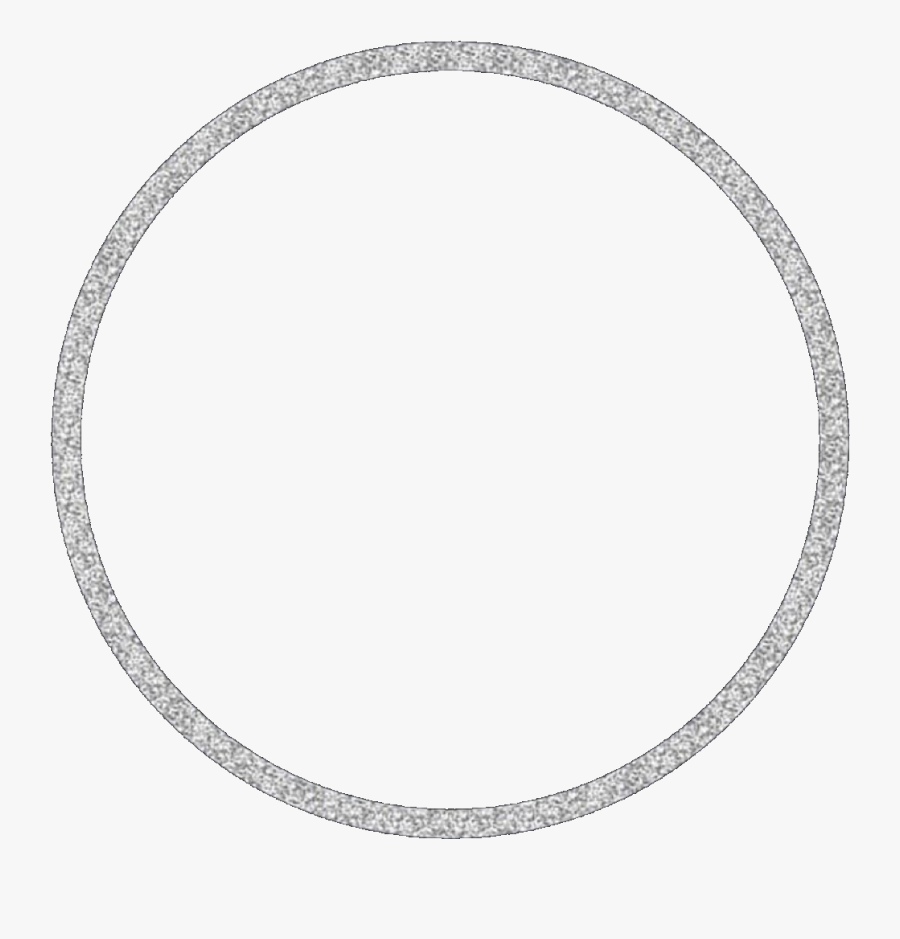 #circle #silver #silvercircle #glitter #frame #circleframe - Glitter Circle Frame Transparent, Transparent Clipart