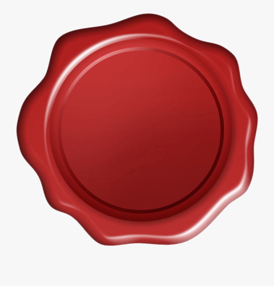 Red Wax Seal Png, Transparent Clipart