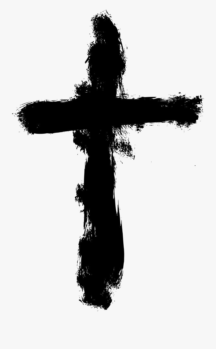 Crucifix Vector Easter Cross - Transparent Transparent Background Black Cross, Transparent Clipart