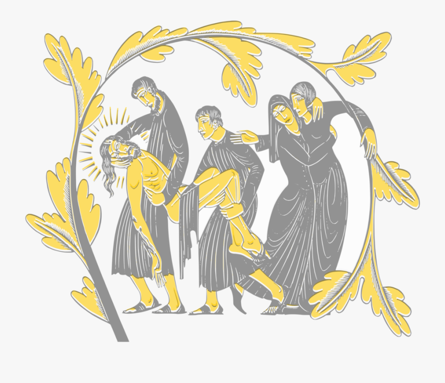 Art,plant,yellow - Eric Gill The Four Gospels, Transparent Clipart