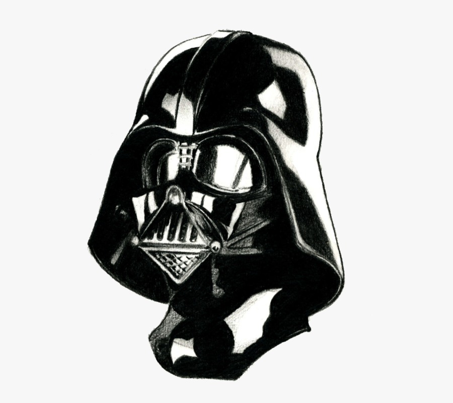 Darth Vader Drawing Head, Transparent Clipart