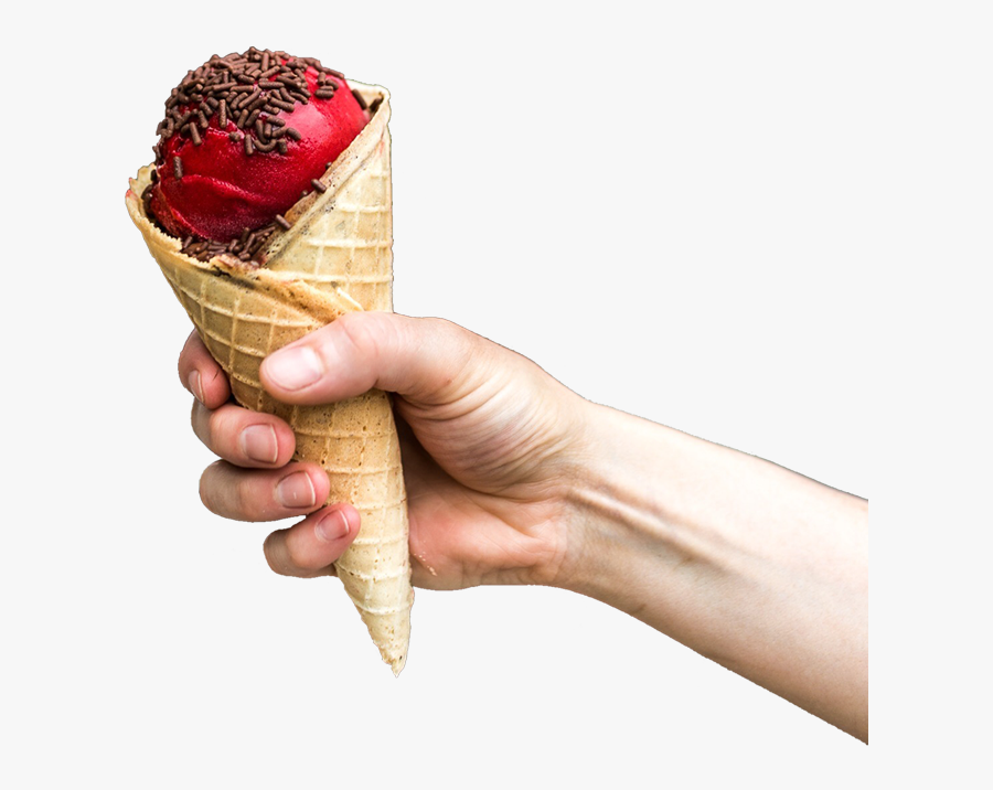 Scoop In Hand - Ice Cream Hand Png, Transparent Clipart