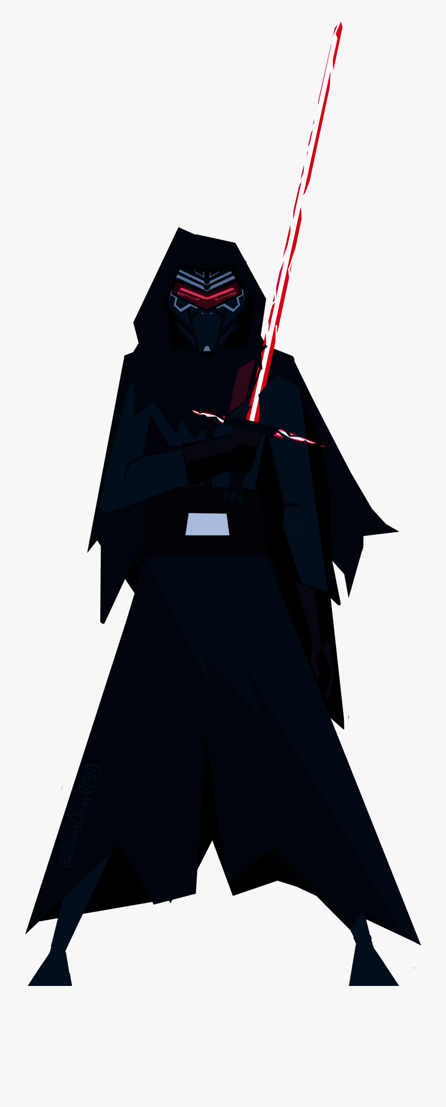 Drawing The Battlefront Kylo Ren - Drawn Kylo Ren Transparent, Transparent Clipart