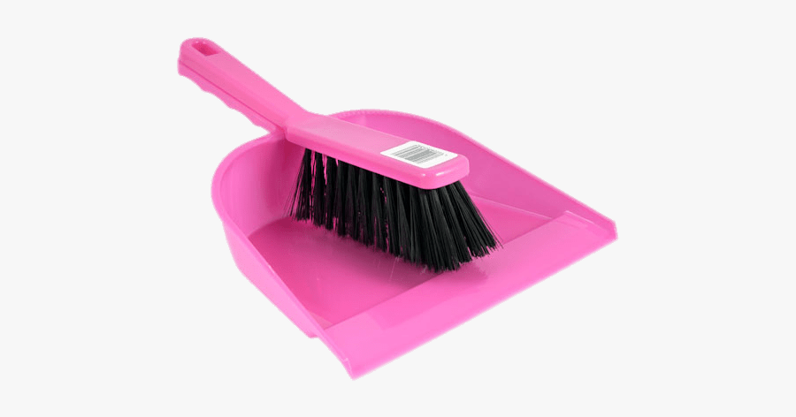 Pink Dustpan Set - Pink Dustpan And Brush, Transparent Clipart