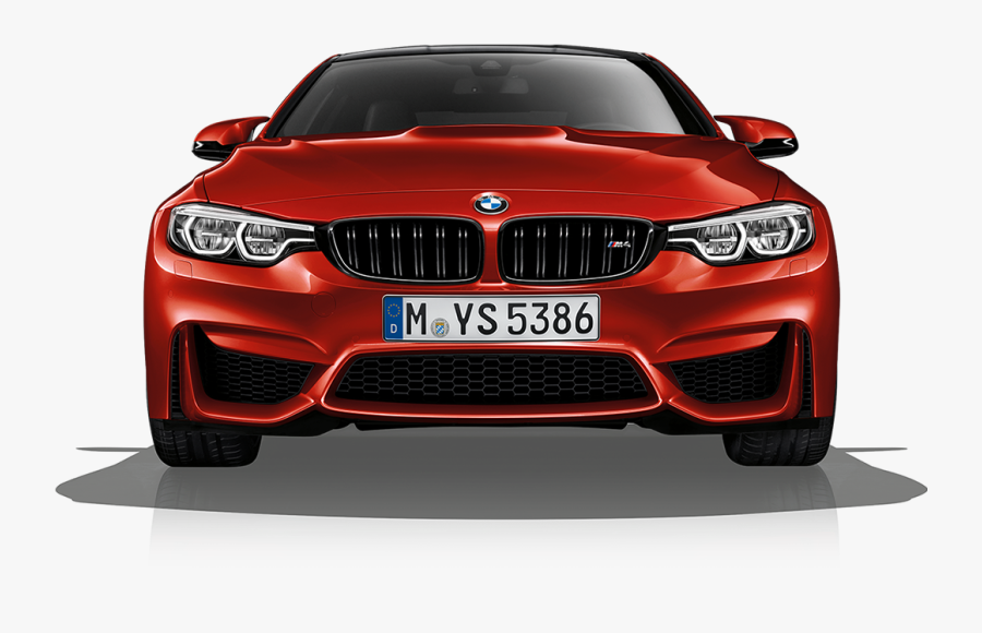 Bmw Clipart Red - Red Car Front View, Transparent Clipart