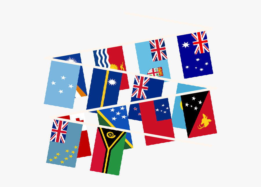 Oceania Multi Nation Bunting"
 Title="oceania Multi - World Flag Bunting Transparent, Transparent Clipart