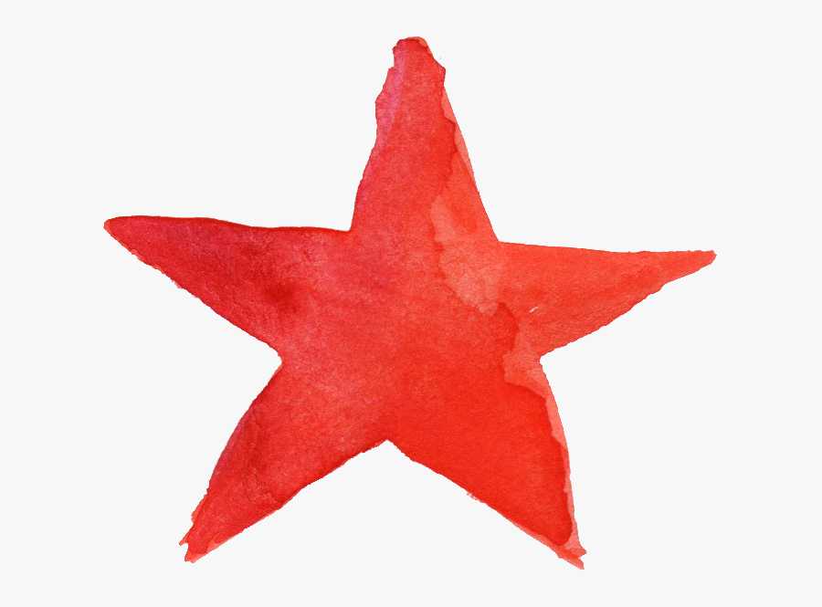 Watercolor Star Png, Transparent Clipart