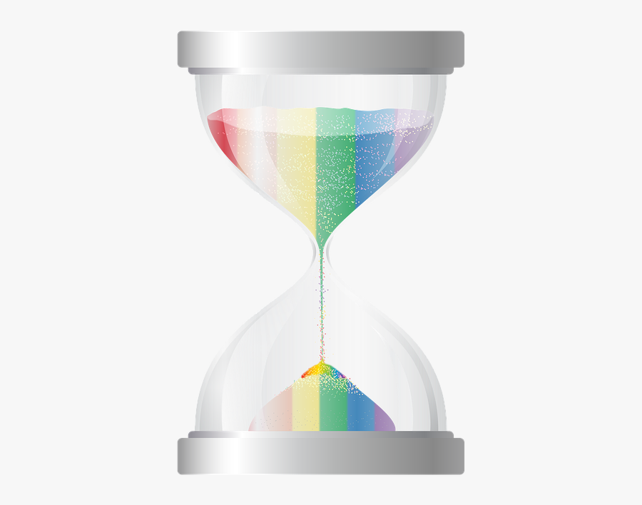 Transparent Timer Hourglass - Rainbow Hourglass, Transparent Clipart