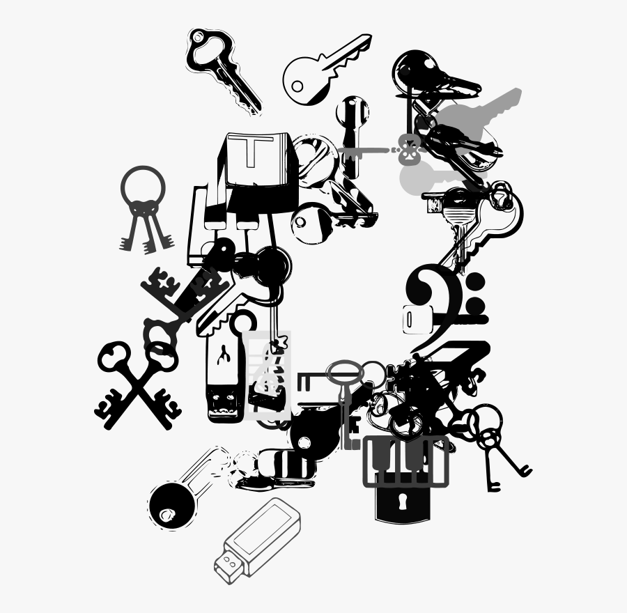 Samys Keys N Keys - Illustration, Transparent Clipart