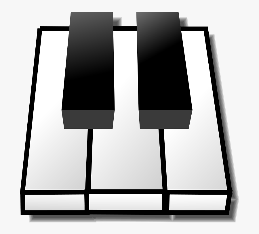 Keys - Two Black Keys Piano, Transparent Clipart