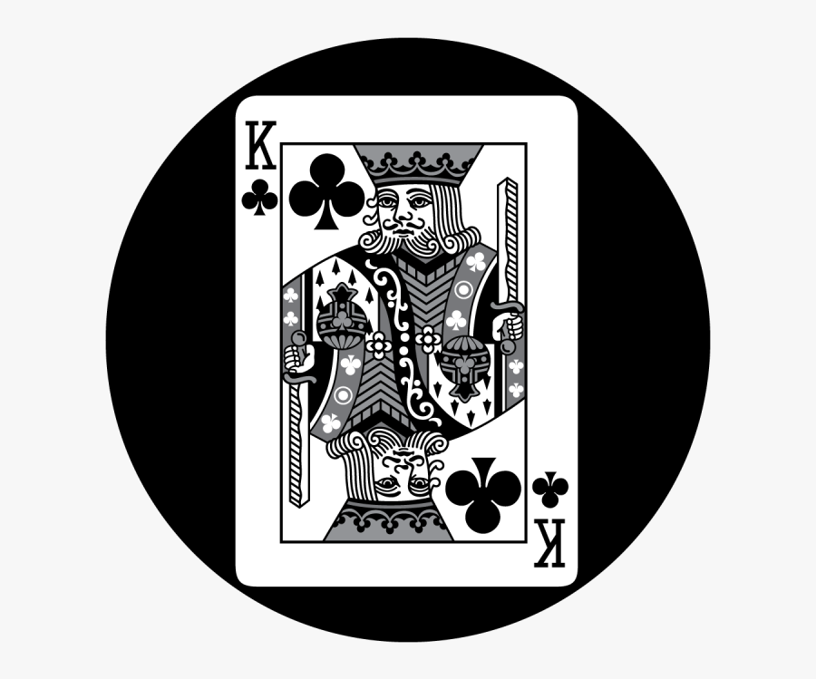 King Of Club Card, Transparent Clipart