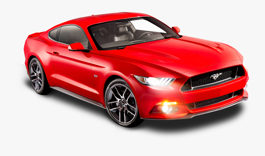 Ford Mustang Red Car Png Image - Red Car Png, Transparent Clipart