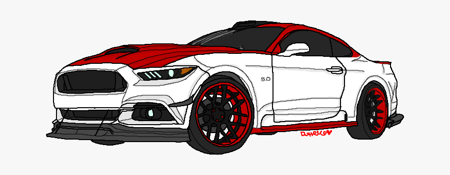 Drawing Mustang Gt - Sports Car, Transparent Clipart