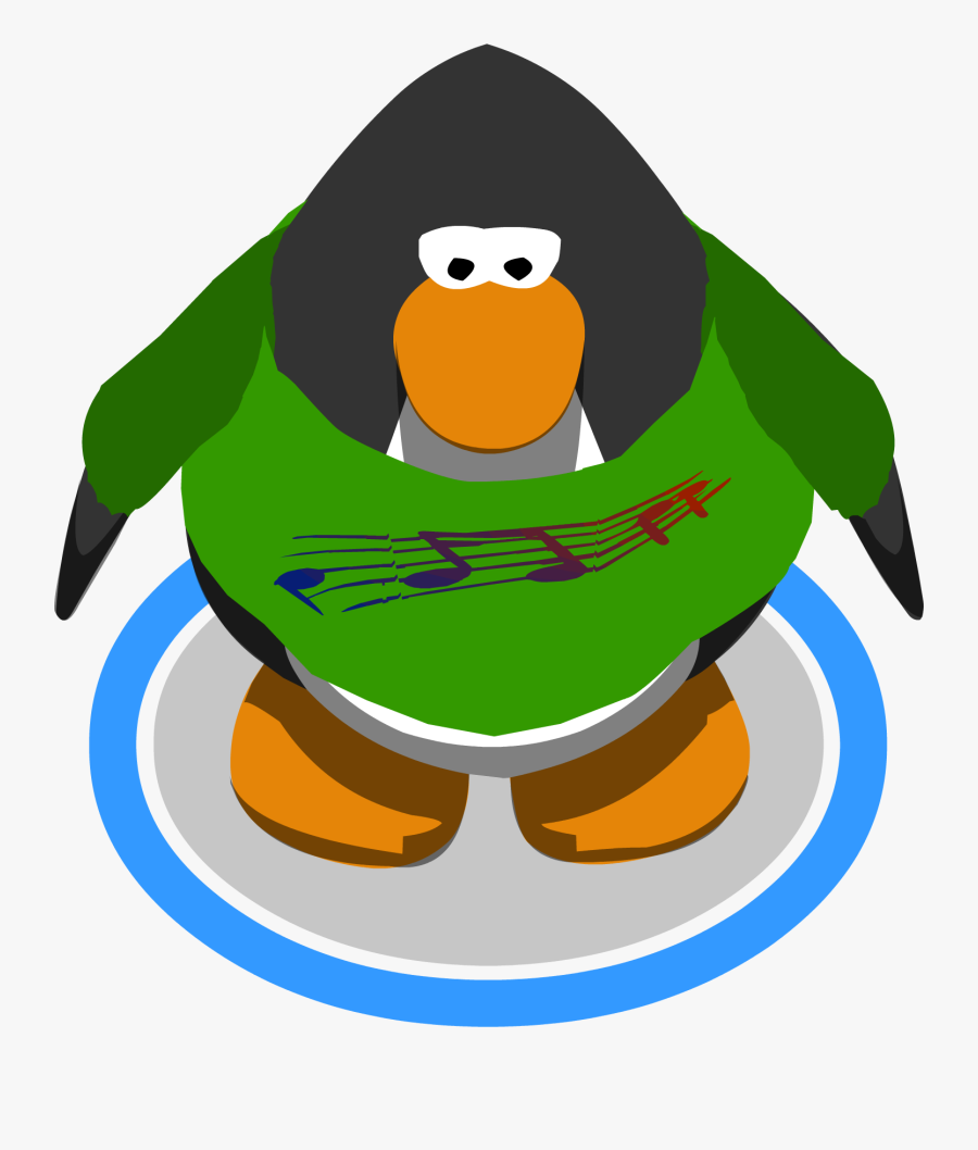 Sound Wave T-shirt Ingame - Club Penguin Character In Game, Transparent Clipart