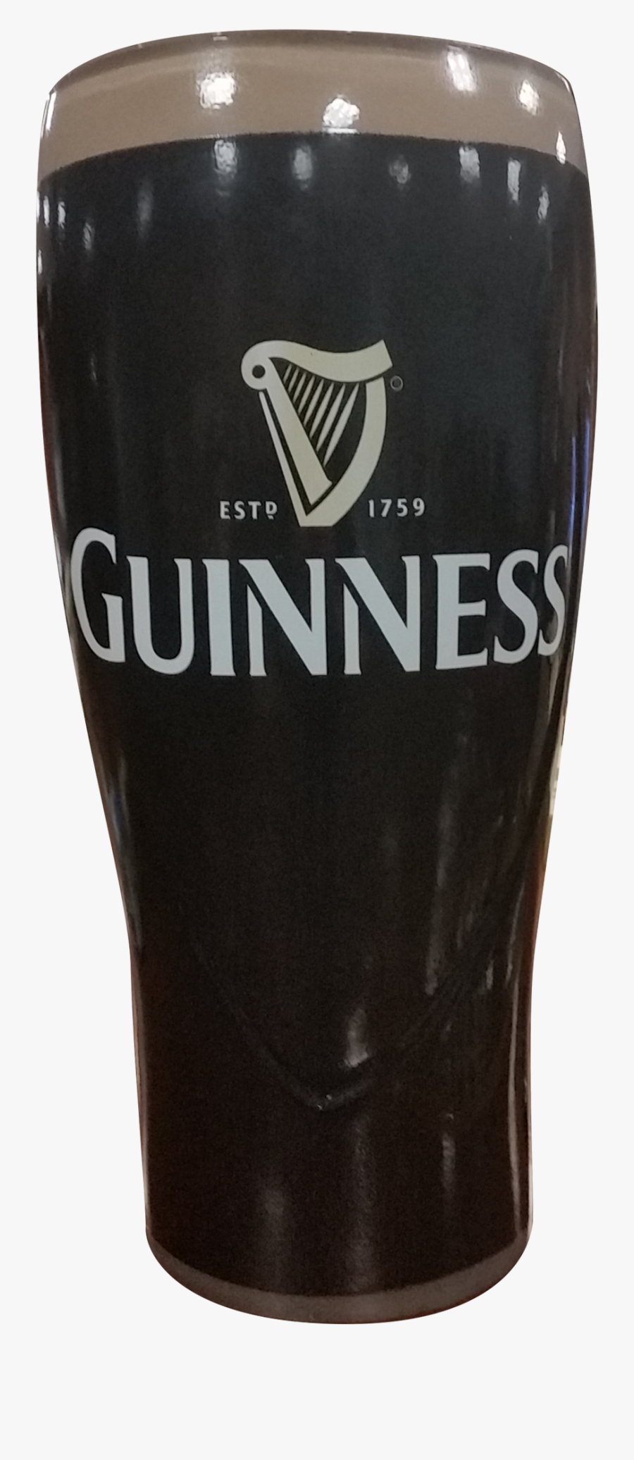 Guinness Molded Pint Glass, Transparent Clipart