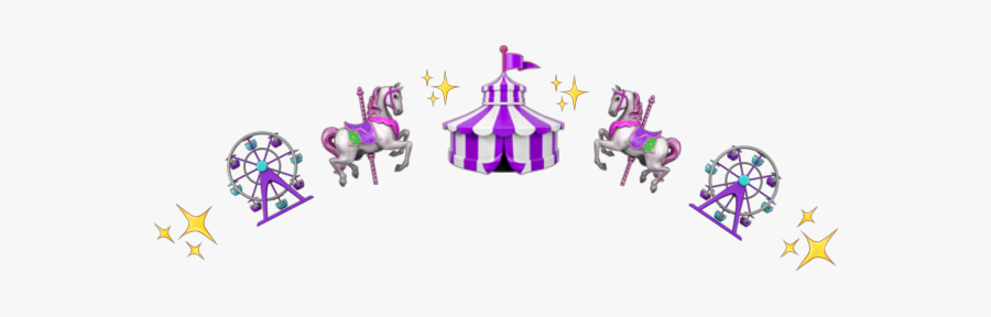 #purple #cute #sparkle #aesthetic #circus #carnival - Illustration, Transparent Clipart