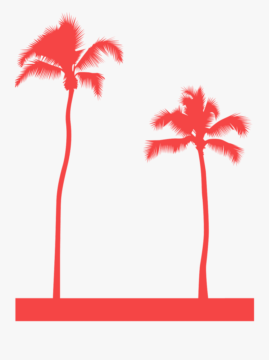 Пальмы Силуэт, Transparent Clipart