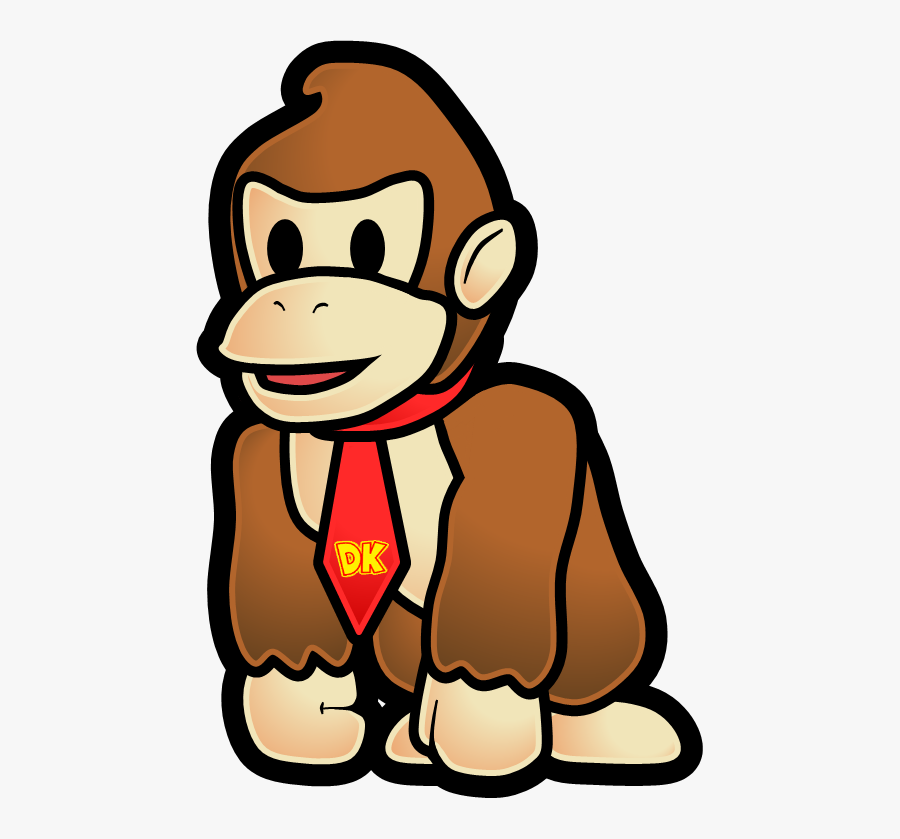 Donkey Kong Clipart - Paper Mario Donkey Kong, Transparent Clipart