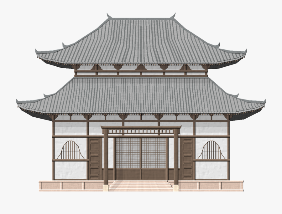 Japanese Clipart Shrine Japanese - Japanese Temple Drawing Easy, Transparent Clipart
