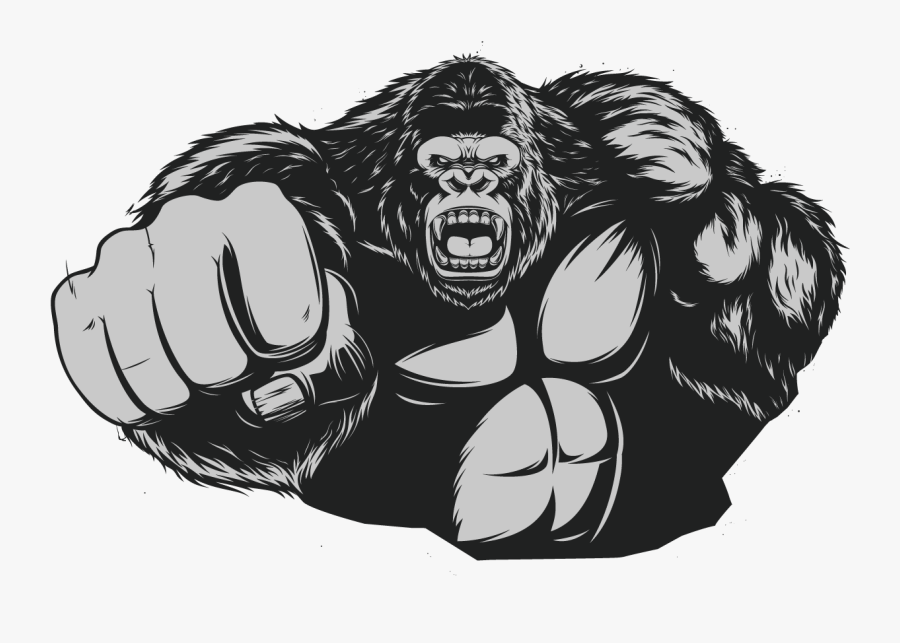 Clip Art Gorilla Muscle , Free Transparent Clipart - ClipartKey
