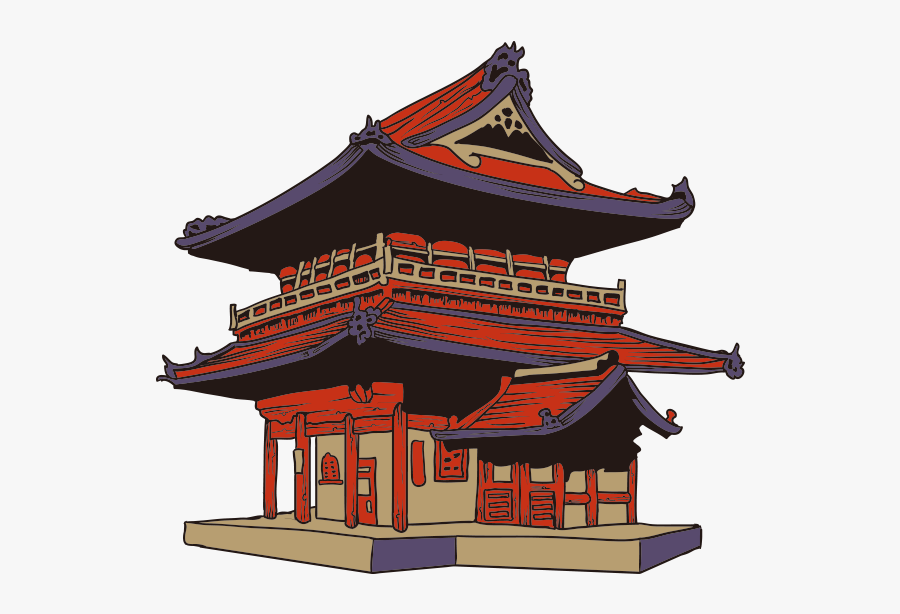 Art Geisha Clip Culture - Temple Of Japan Clipart, Transparent Clipart