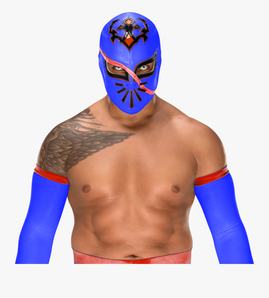Blue,cobalt Blue,lucha Character,combat Sport,contact - Wwe Sin Cara Png, Transparent Clipart