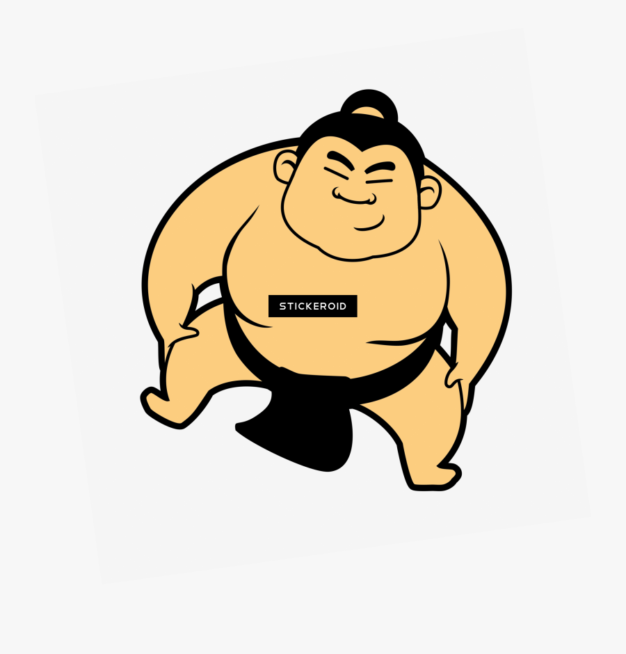 Sumo Wrestling Cartoon - Sphero Sumo Wrestling, Transparent Clipart