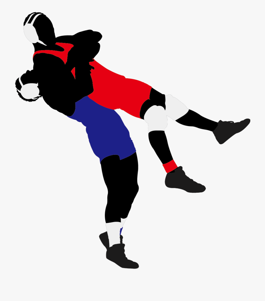 Wrestling Png - Wrestling Silhouette, Transparent Clipart