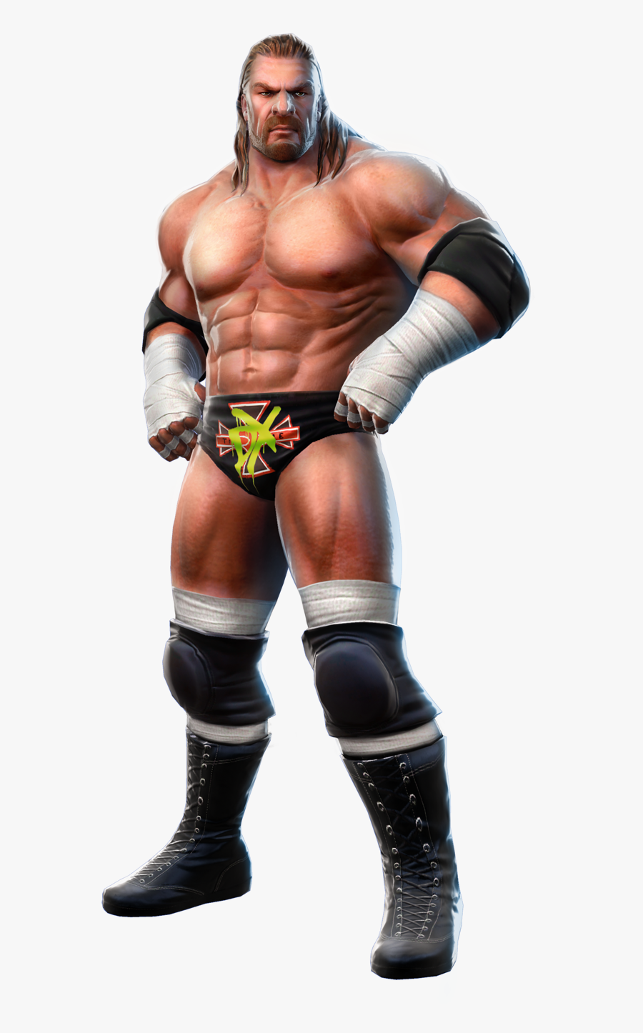 Wrestler Drawing Sport Action - Triple H All Stars, Transparent Clipart