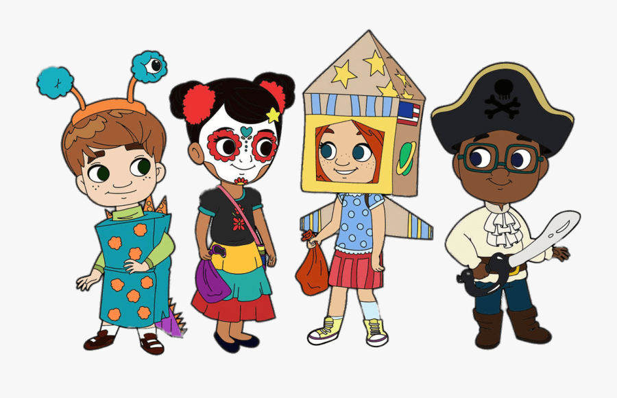 Nina And Her Friends Ready For Halloween - Nina World Nina The Babysitter, Transparent Clipart