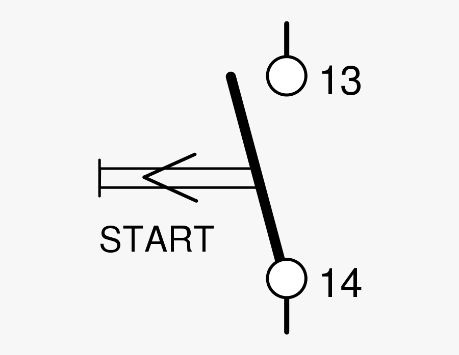 Button Start - Monochrome, Transparent Clipart