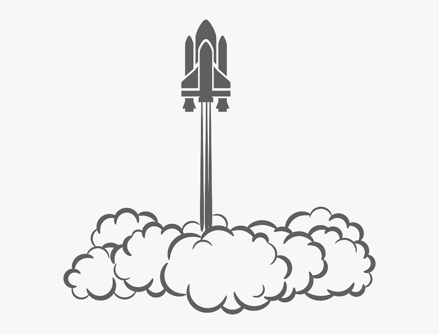 Rocket Launch Clip Art, Transparent Clipart
