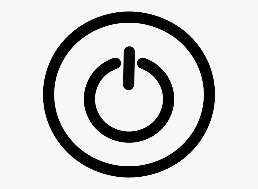 Icons Button Start Menu Off Transprent Png - Copyright Symbol, Transparent Clipart