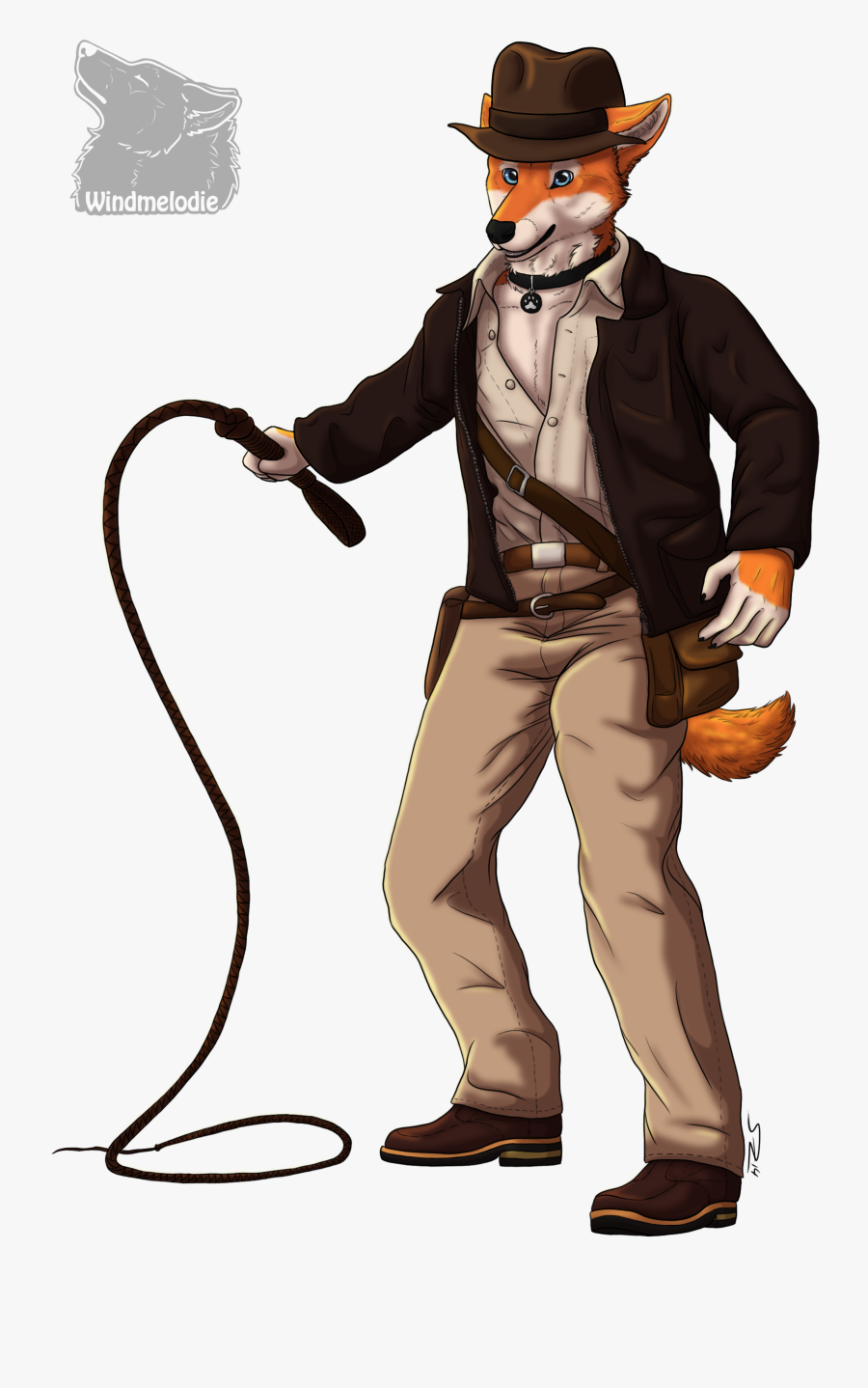 Indiana Dingo Jones Commission - Cartoon, Transparent Clipart