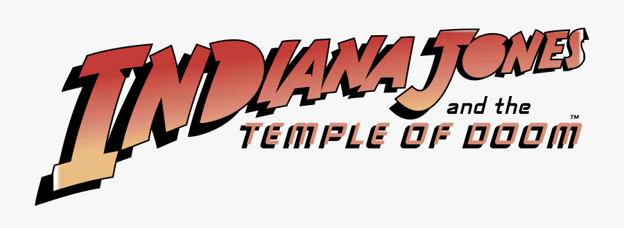 Indiana Jones And The Temple Of Doom Logo, Transparent Clipart