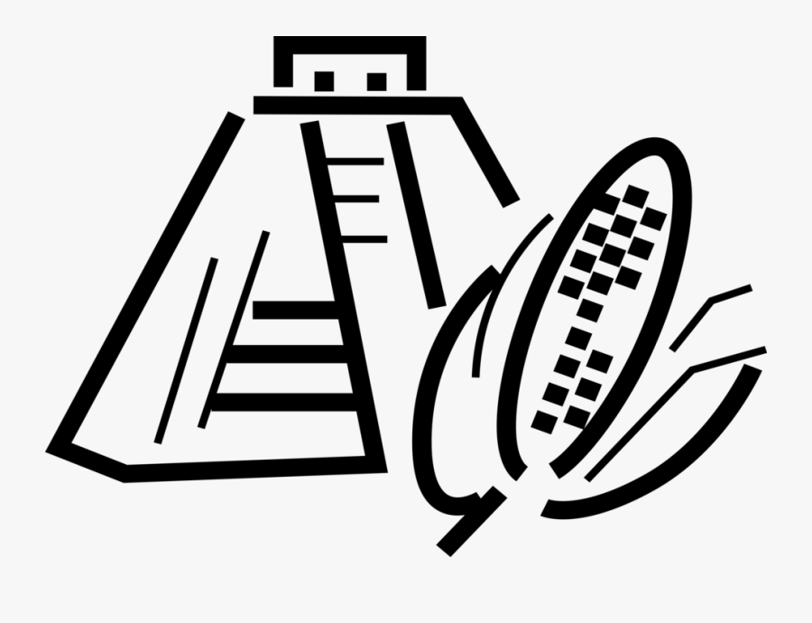 Vector Illustration Of Inca Pyramid Structure Of Worship - Inca Pattern Vector Png, Transparent Clipart