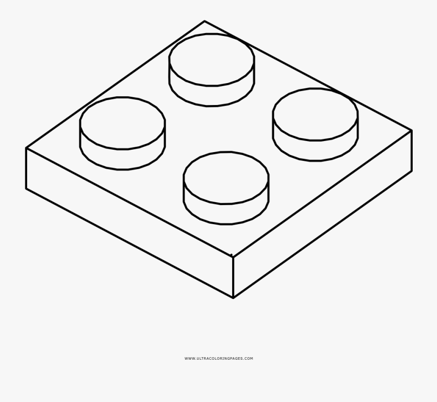 Lego Brick Coloring Page Www Genialfoto Com - Circle, Transparent Clipart