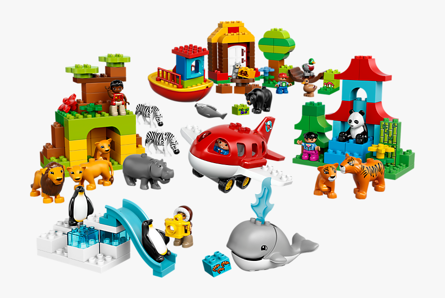 Legos Clipart Preschool - Lego Around The World Duplo, Transparent Clipart