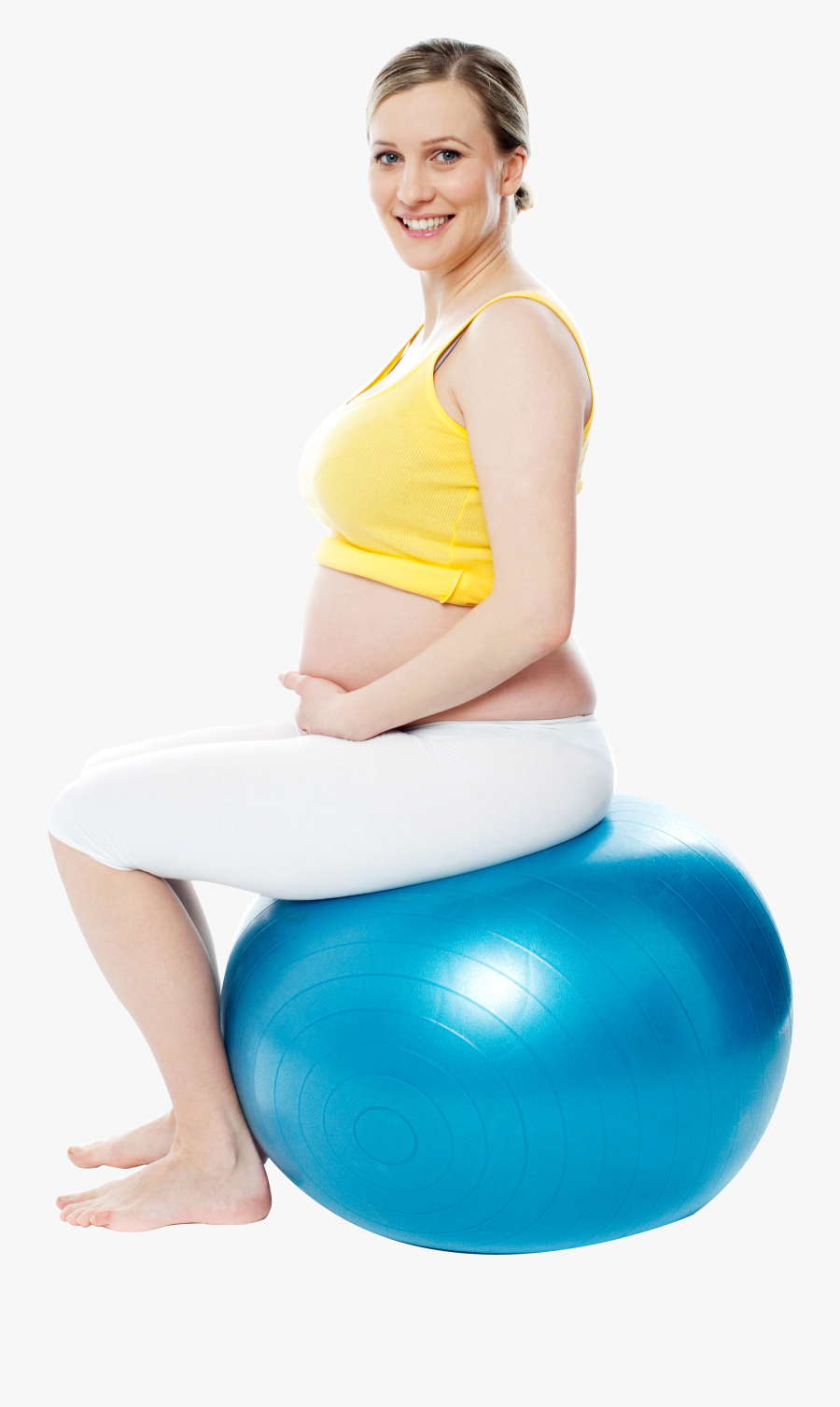 Pregnant Woman Exercise Png Image - Pregnant Women Exercise Png, Transparent Clipart