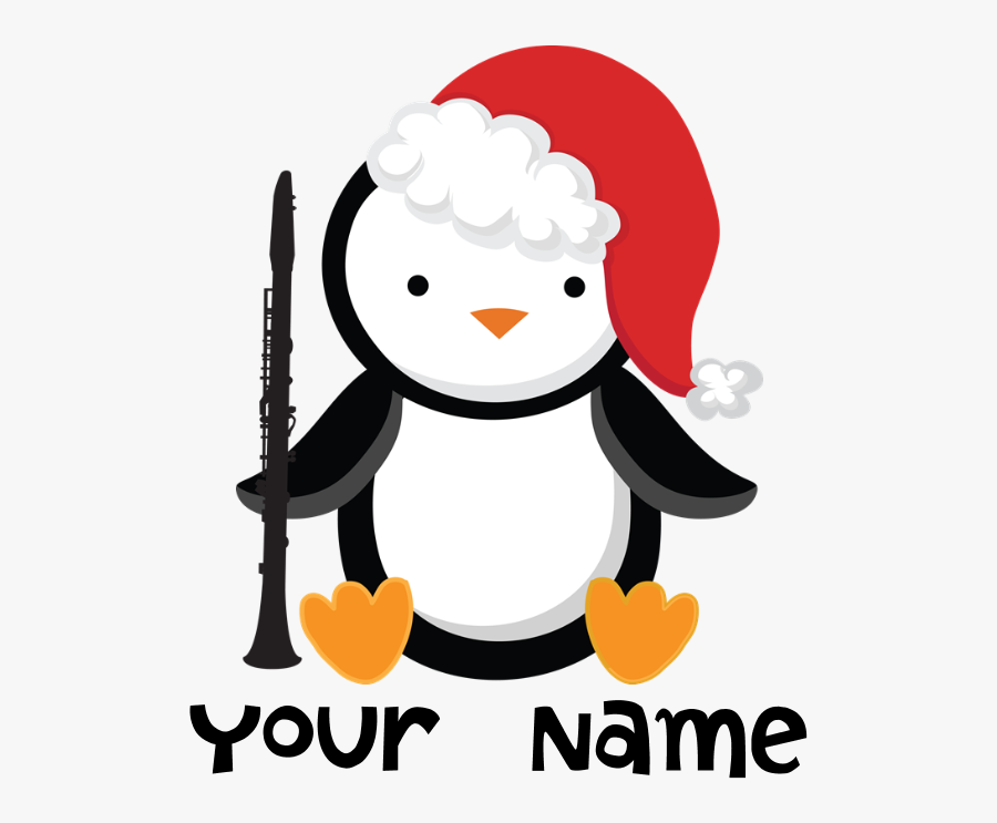 Pregnant Ladies Christmas Shirts Clipart , Png Download - Cute Penguin In Santa Hat, Transparent Clipart