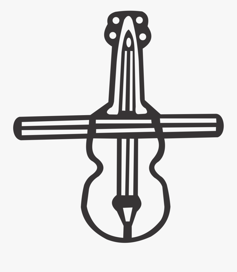 Violin - Cross, Transparent Clipart