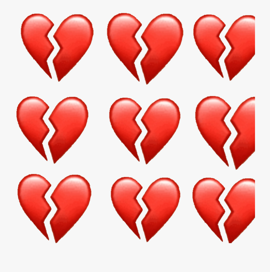 Broken Heart Apple Emoji, Transparent Clipart