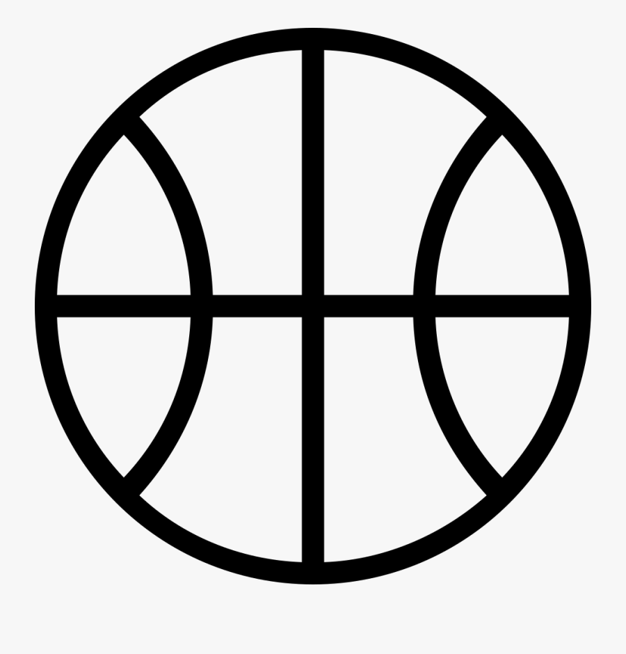 Vector Outline Basketball - Basketball Outline Png, Transparent Clipart
